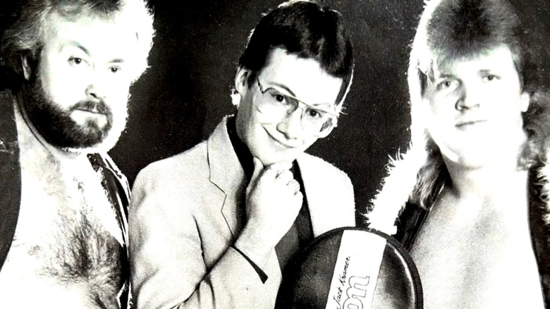 Dennis Condrey alongside Jim Cornette and Bobby Eaton