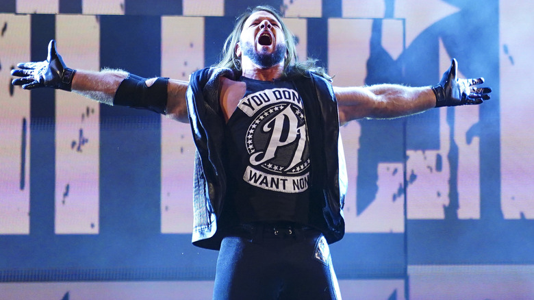 AJ Styles makes his entrance