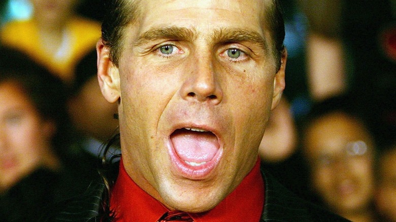 Shawn Michaels with his mouth open