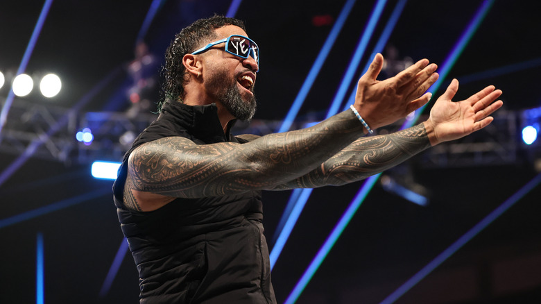 Jey Uso poses
