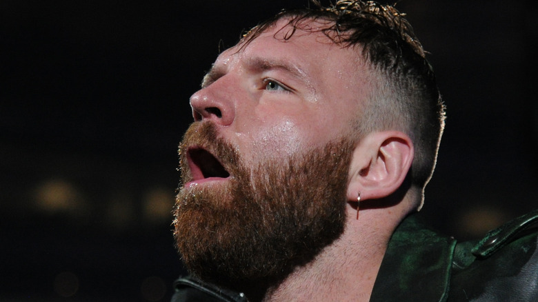 Jon Moxley looks up