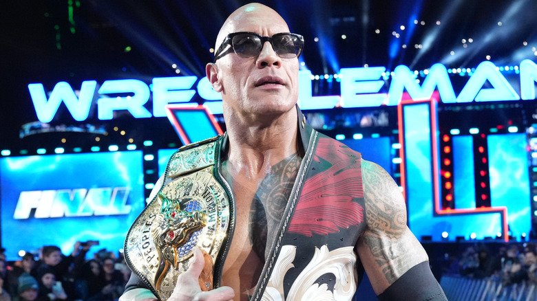 The Rock at WrestleMania 40