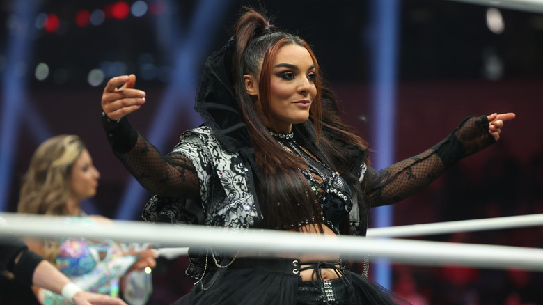 Deonna Purrazzo poses in the ring before a match on "AEW Dynamite."