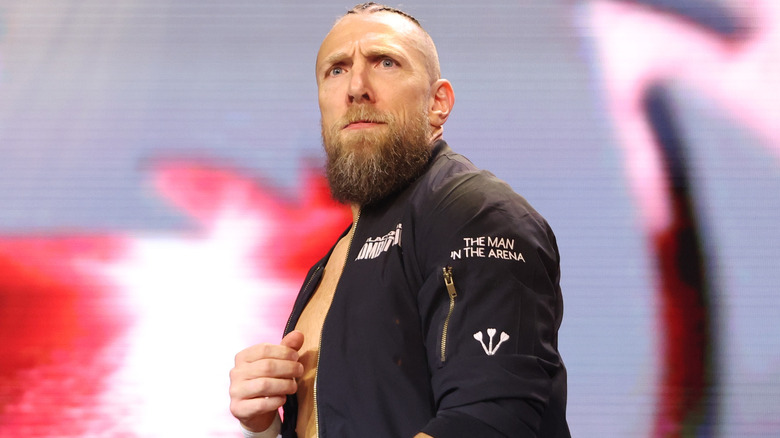 Bryan Danielson wearing a black jacket