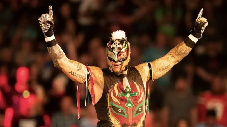 Rey Mysterio entering the ring