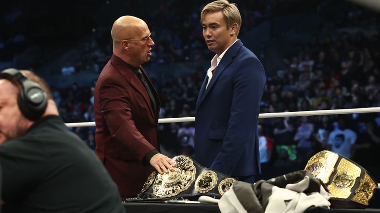 Don Callis speaks to Kazuchika Okada on "AEW Dynamite"