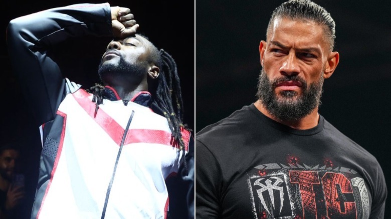 Swerve Strickland at AEW x NJPW Forbidden Door & Roman Reigns on 