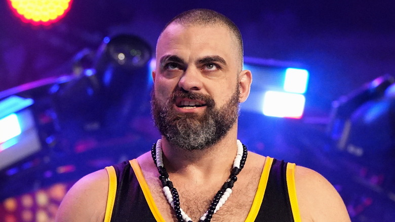 Eddie Kingston glaring during ring entrance