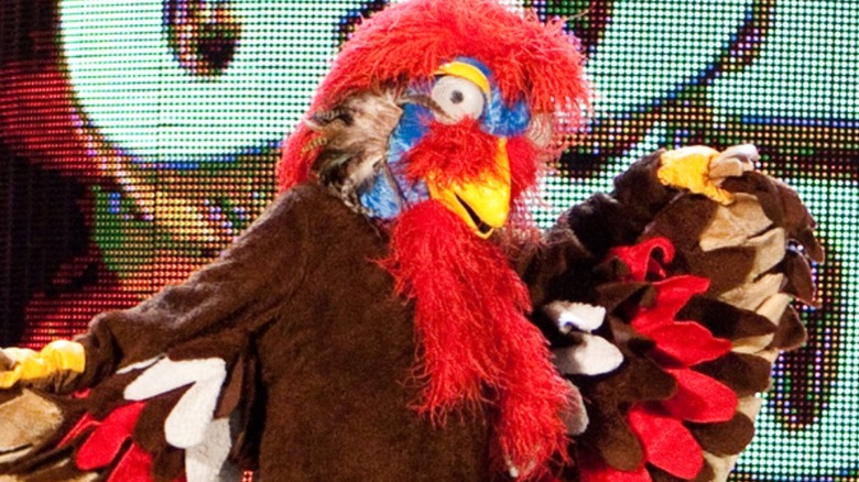 Gobbledy Gooker walks to the ring