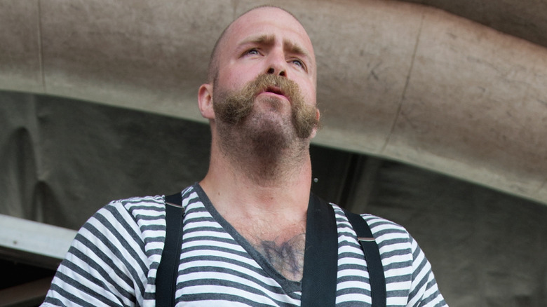 Andy "The Butcher" Williams wearing a stripped shirt