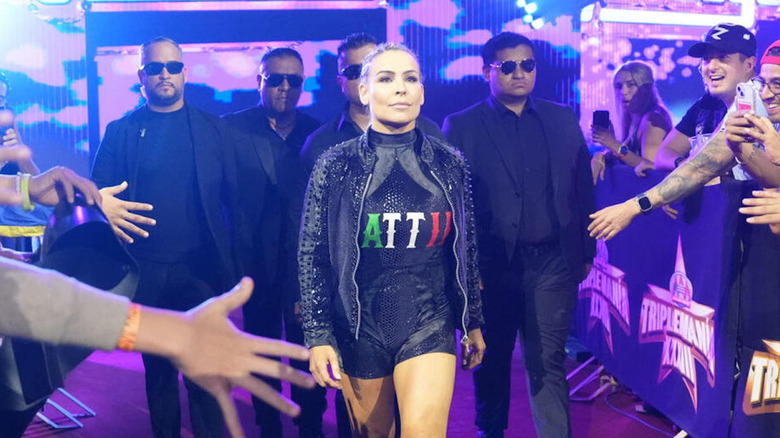 Nattie making her entrance in AAA