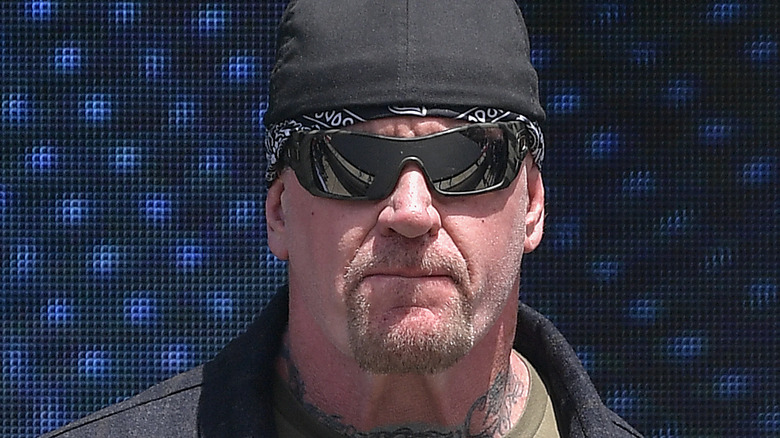 Undertaker stares in sunglasses