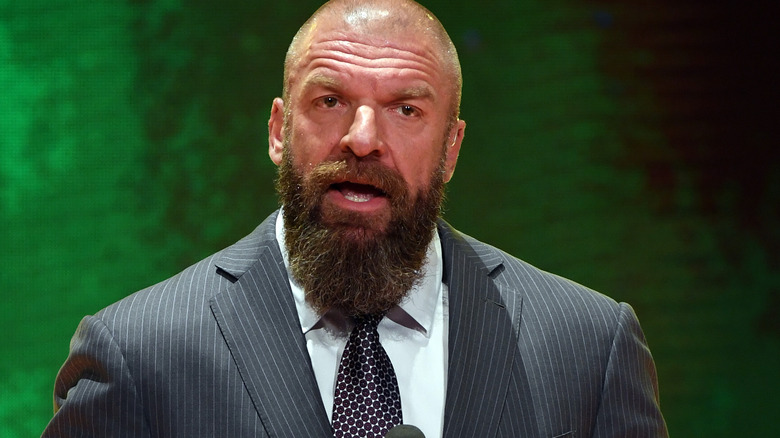 Triple H speaking