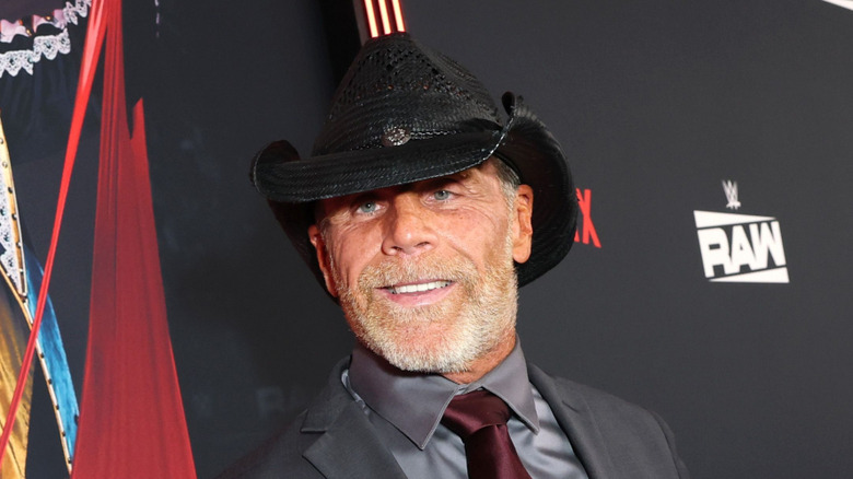 Shawn Michaels and his cowboy hat at the Raw on Netflix premiere