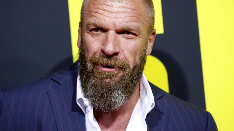 Triple H smiling