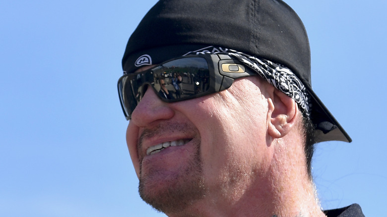 The Undertaker smiling