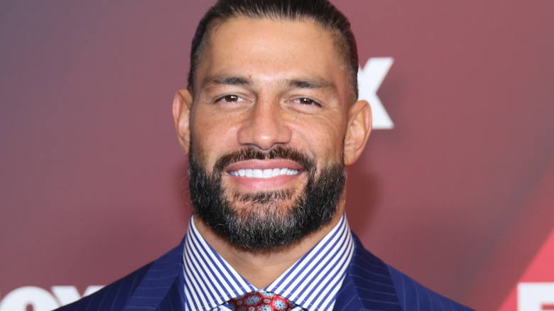 Roman Reigns smiling