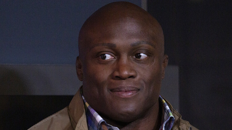 Bobby Lashley being interviewed