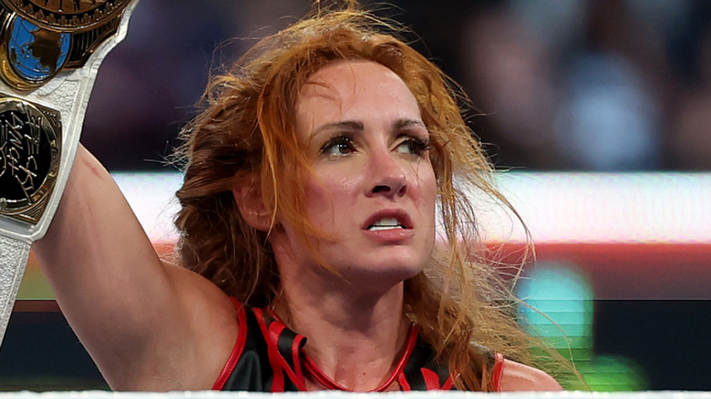 Becky Lynch after a big win