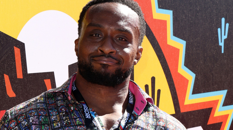 Big E poses for photos on the red carpet prior to the NASCAR Cup Series Championship