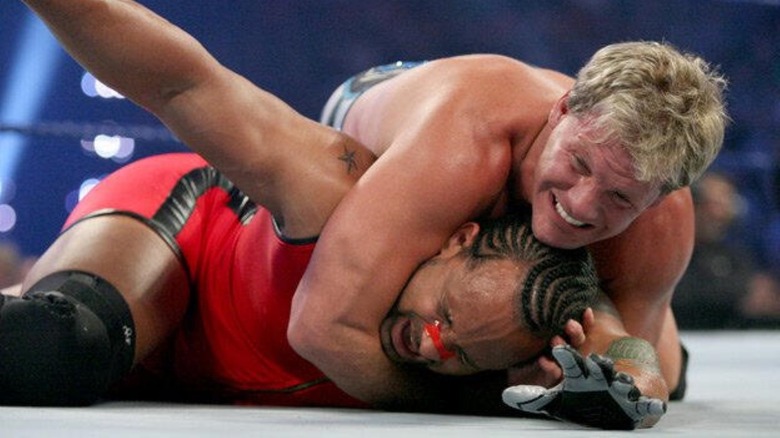 Chris Jericho wrestles MVP