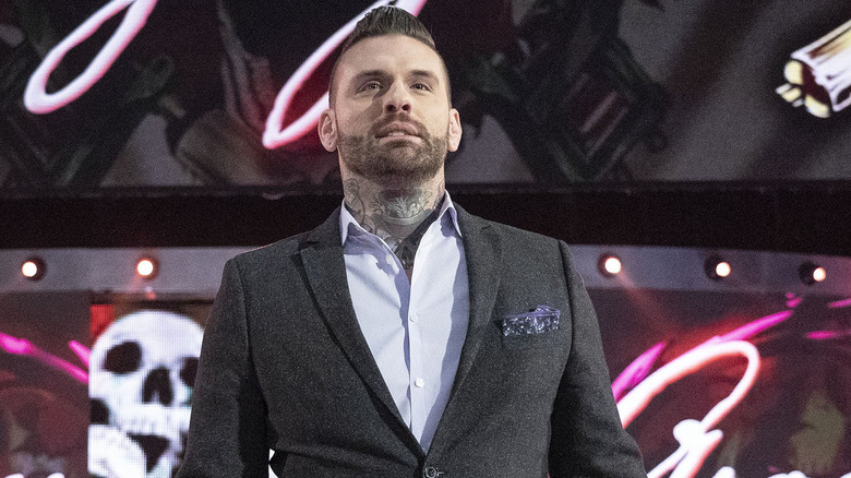 Corey Graves makes his entrance