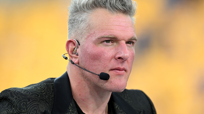 Pat McAfee wearing a headset