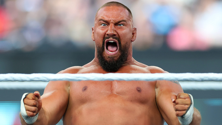 Bron Breakker screaming like the Ultimate Warrior