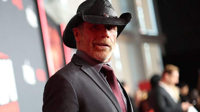 Shawn Michaels wearing a cowboy hat