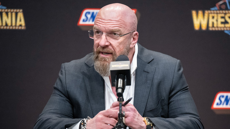 Triple H talking