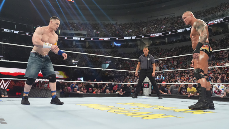 John Cena and Randy Orton at the Backlash PLE
