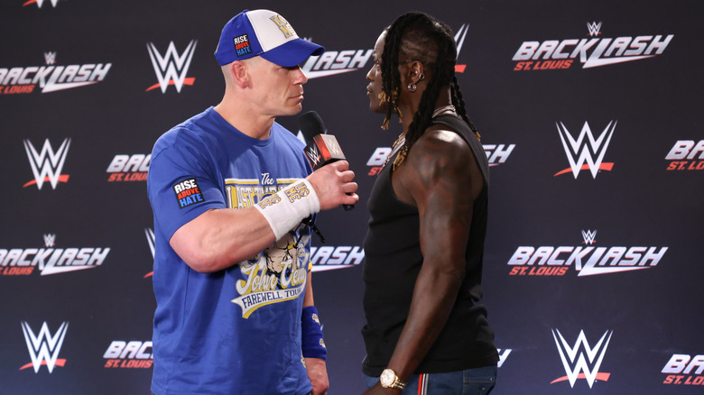 John Cena faces off with R-Truth