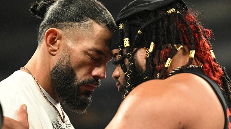 Roman Reigns and Jacob Fatu on WWE Raw