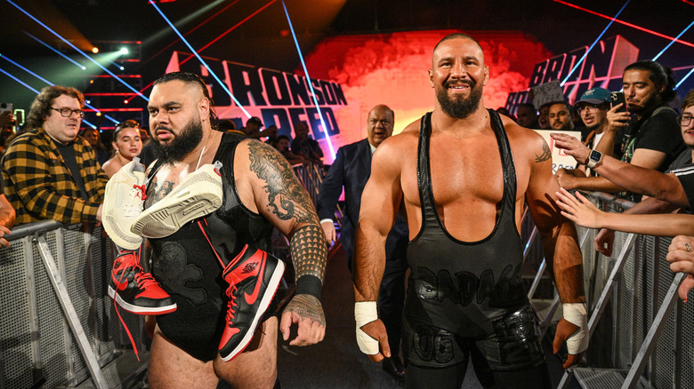 Bronson Reed and Bron Breakker make their entrance