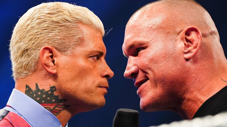 Cody Rhodes face-to-face with Randy Orton on 