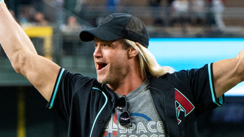Dolph Ziggler, aka Nic Nemeth, at a Arizona Diamondbacks game