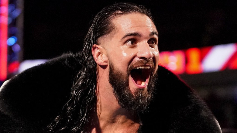 Seth Rollins yelling