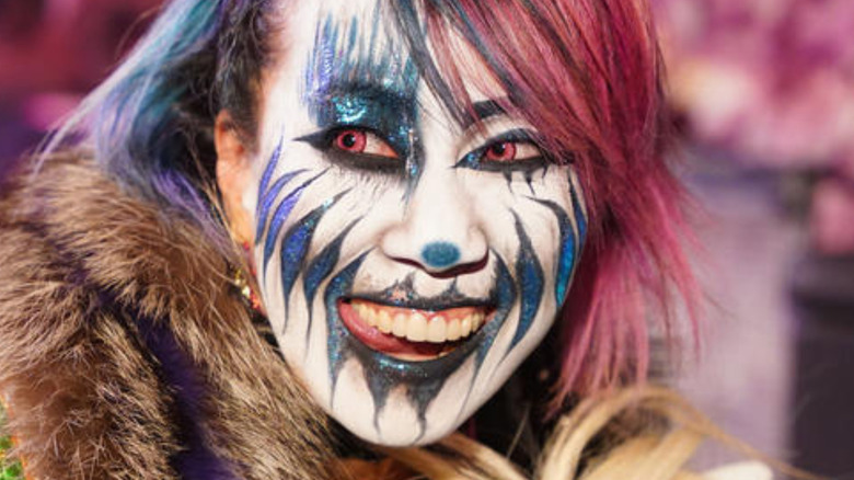 Asuka wearing facepaint