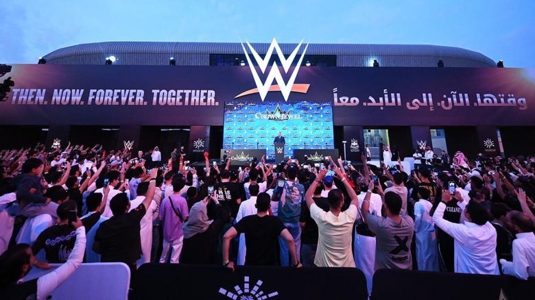 WWE Press Conference live from Riyadh, Saudi Arabia