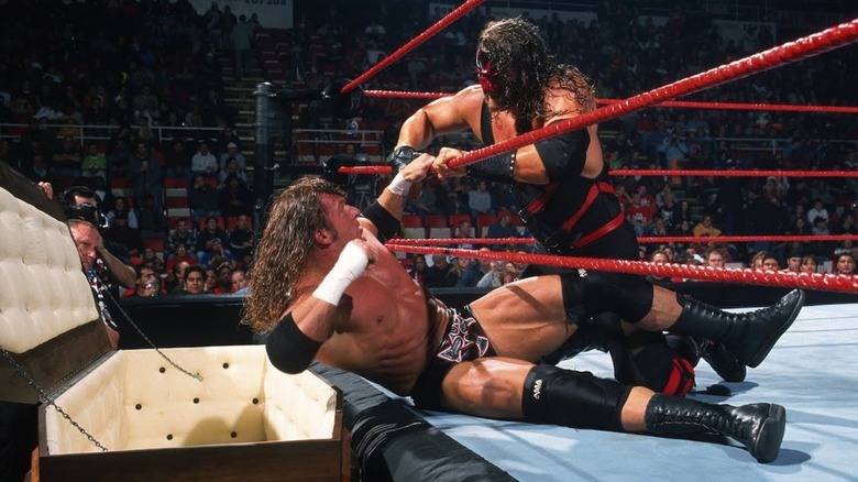 Triple H and Kane on WWE Raw in 2002