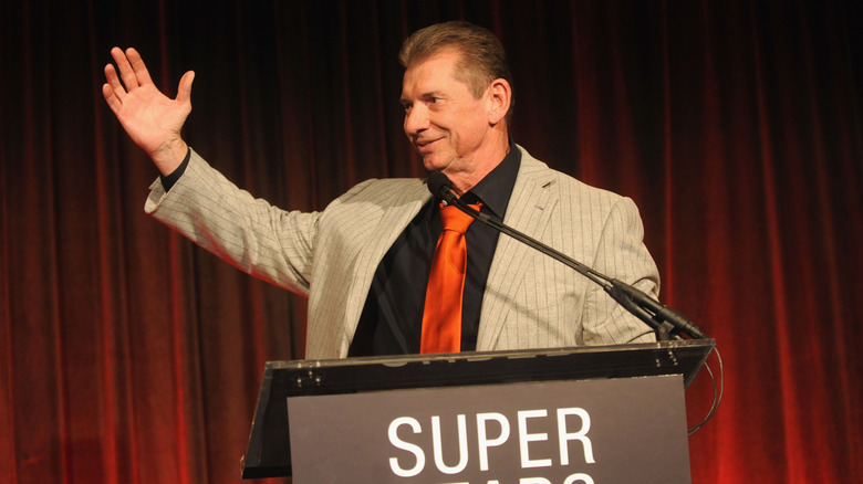 Vince McMahon gesturing