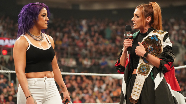 Bayley and Becky Lynch on WWE Raw