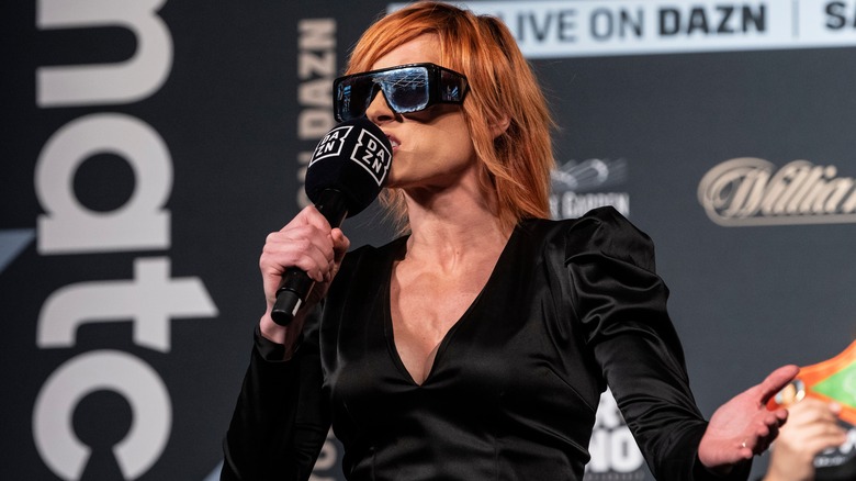 Becky Lynch speaking