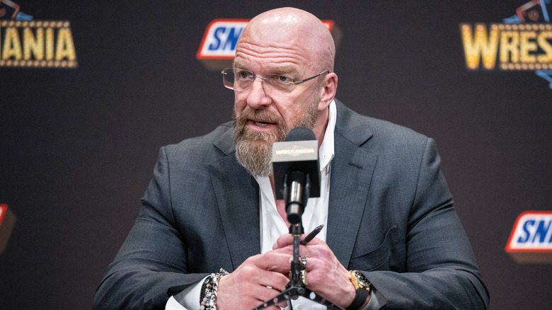 Triple H talking