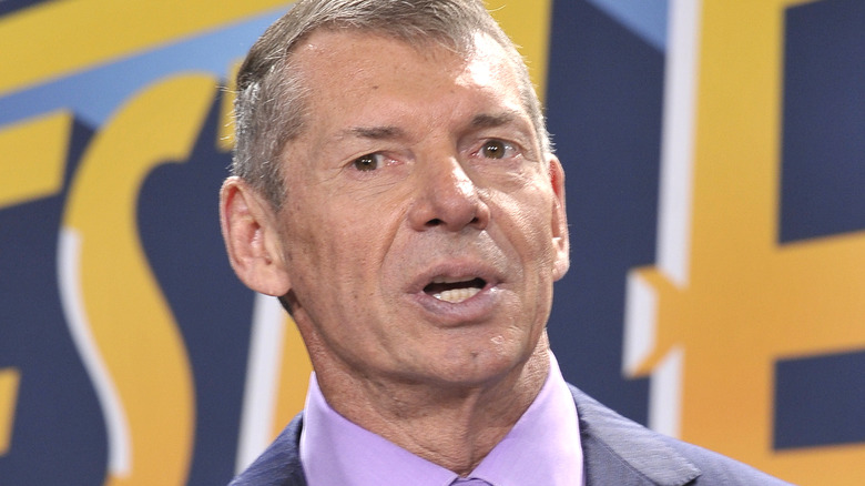 Vince McMahon at press conference