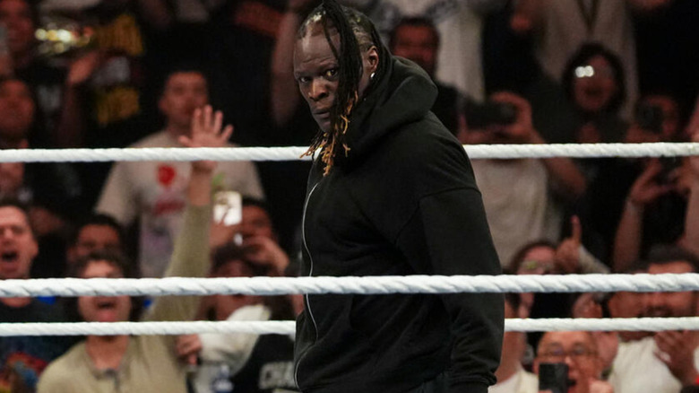 R-Truth wearing a black hoodie