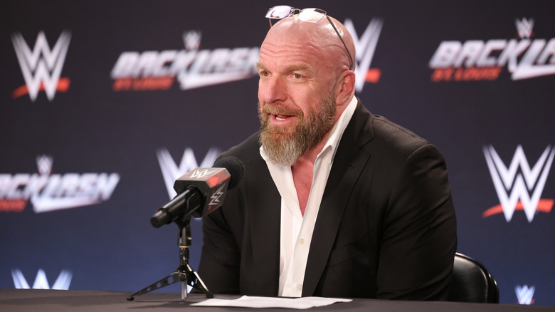 Triple H talking