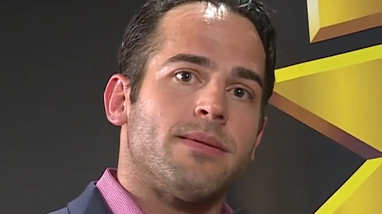 Roderick Strong looking directly into the camera