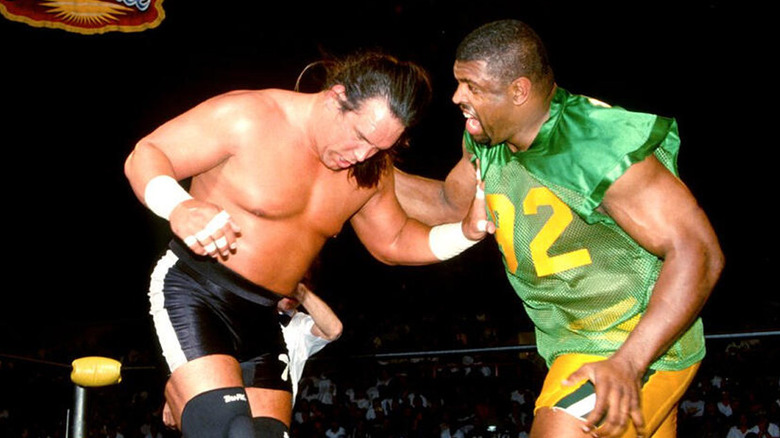 Steve McMichael battles Reggie White at WCW Slamboree 1997
