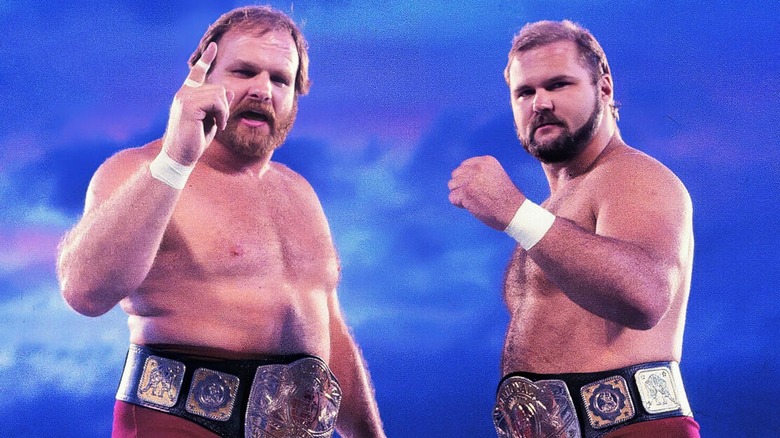 Ole Anderson and Arn Anderson as the Minnesota Wrecking Crew